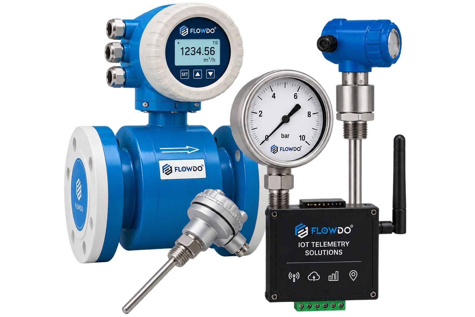 FlowDo grouped industrial instruments