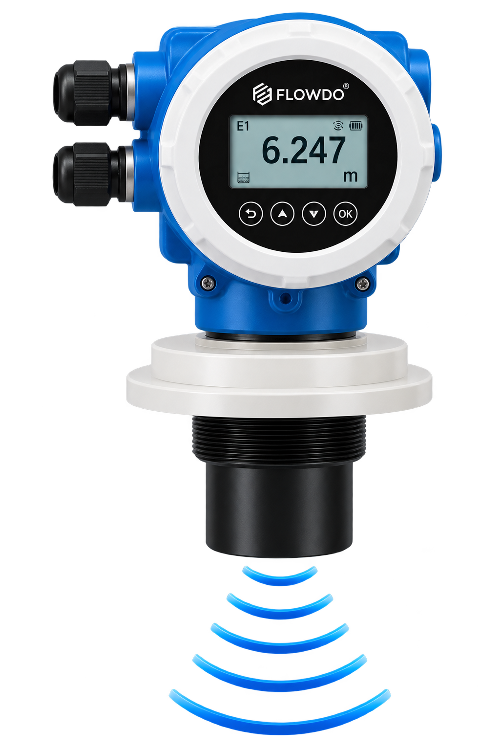 FlowDo Ultrasonic Level Transmitter for non-contact tank level measurement